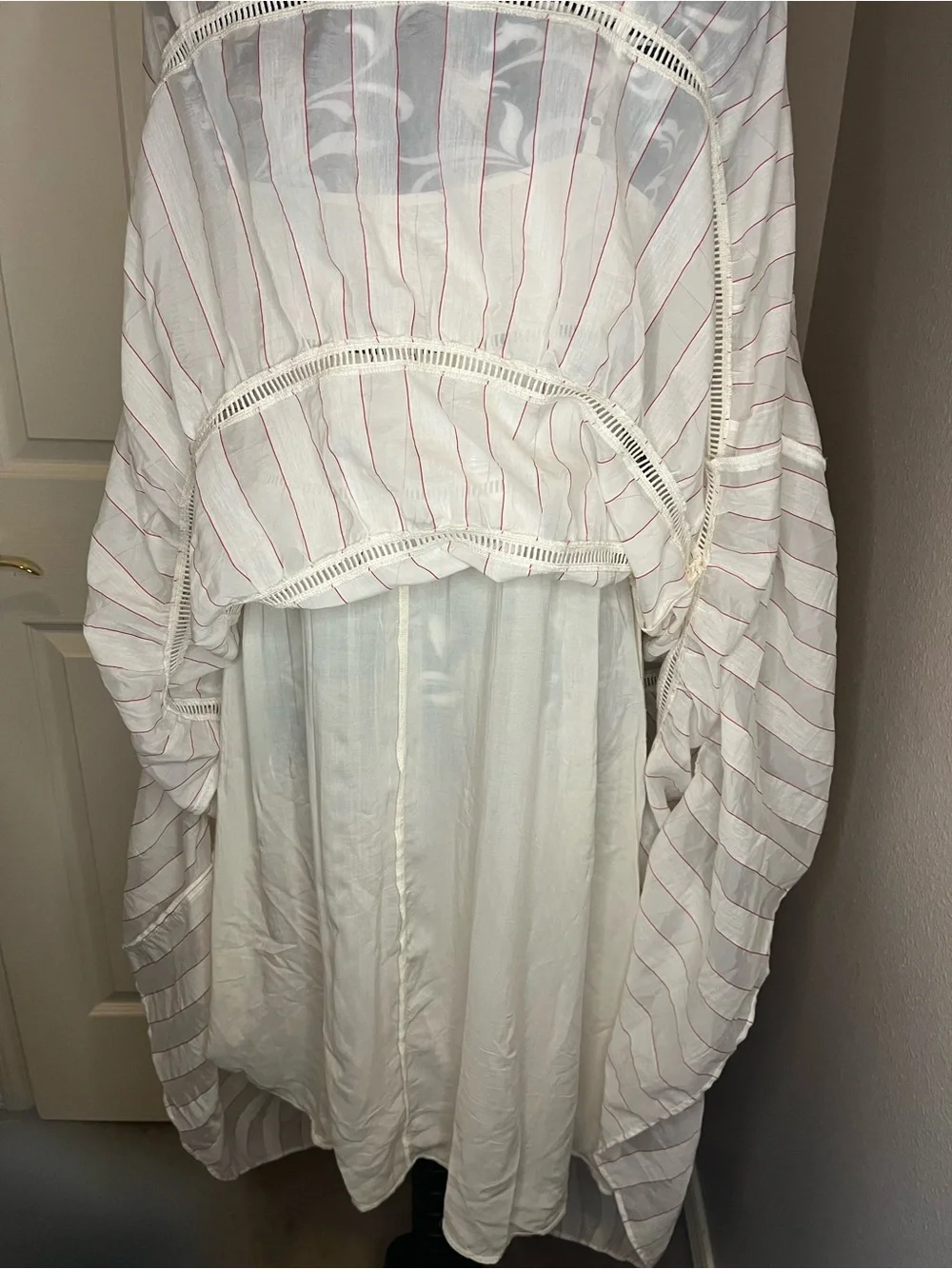 J Crew Tiered slip dress in dobby satin